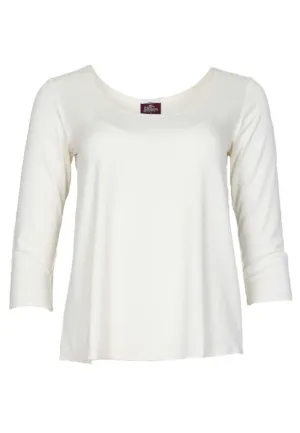 3/4 Sleeve Cora Top | Ivory