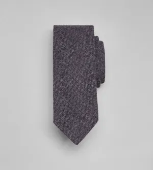 Grey Pure Cashmere Solid Tipped Tie