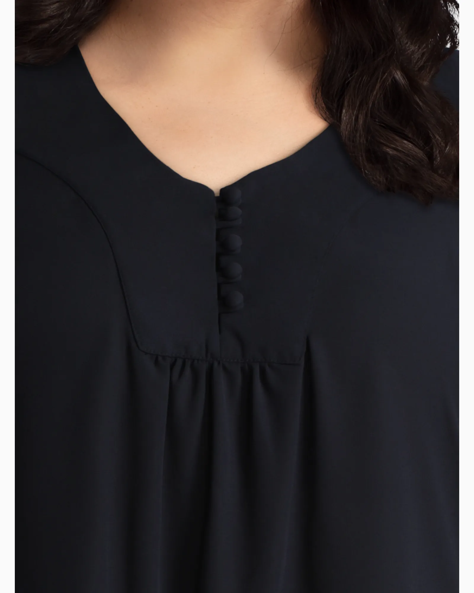 Josephine Flutter Sleeve Blouse | Black