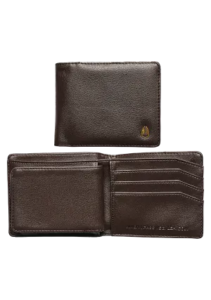 Pass Vegan Leather Coin Wallet - Brown